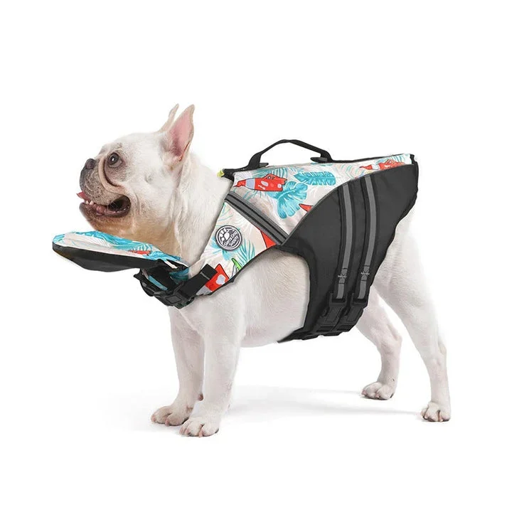 Dog life jacket, side view